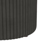 HOMCOM Round Pouffe, Storage Footstool with Cushioned Top HOMCOM