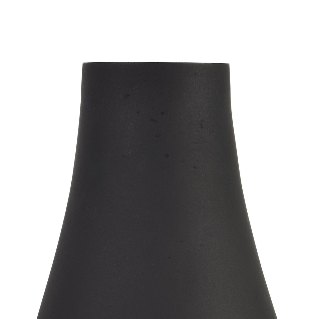 Shades 4 Seasons Matte Black Tapered Glass Vase Set Shades 4 Seasons