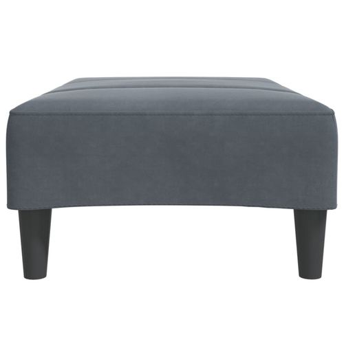 vidaXL Velvet Footstool Light Grey 77x55x31 cm vidaXL