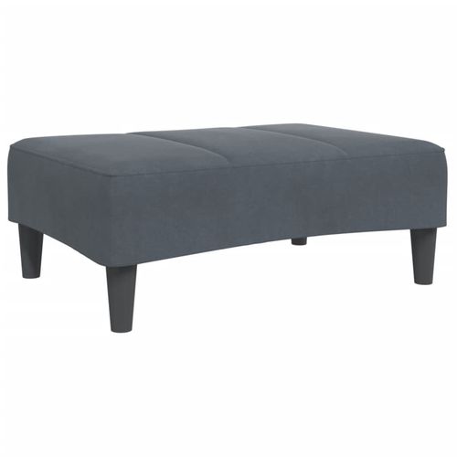 vidaXL Velvet Footstool Light Grey 77x55x31 cm vidaXL