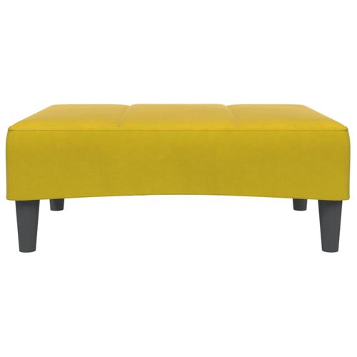 vidaXL Velvet Footstool Light Grey 77x55x31 cm vidaXL