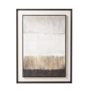 Extra Large Moderno Painting On Linen Mounted In Frame BROWN WOOD Shades 4 Seasons
