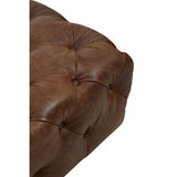 Brown leather Modular Sofa with tufted design, ideal for stylish living rooms and versatile seating