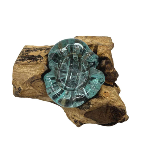 Molton Glass Candle Single Holder on Wood AW Dropship UK