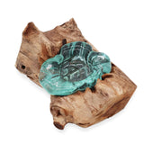 Molton Glass Candle Single Holder on Wood AW Dropship UK