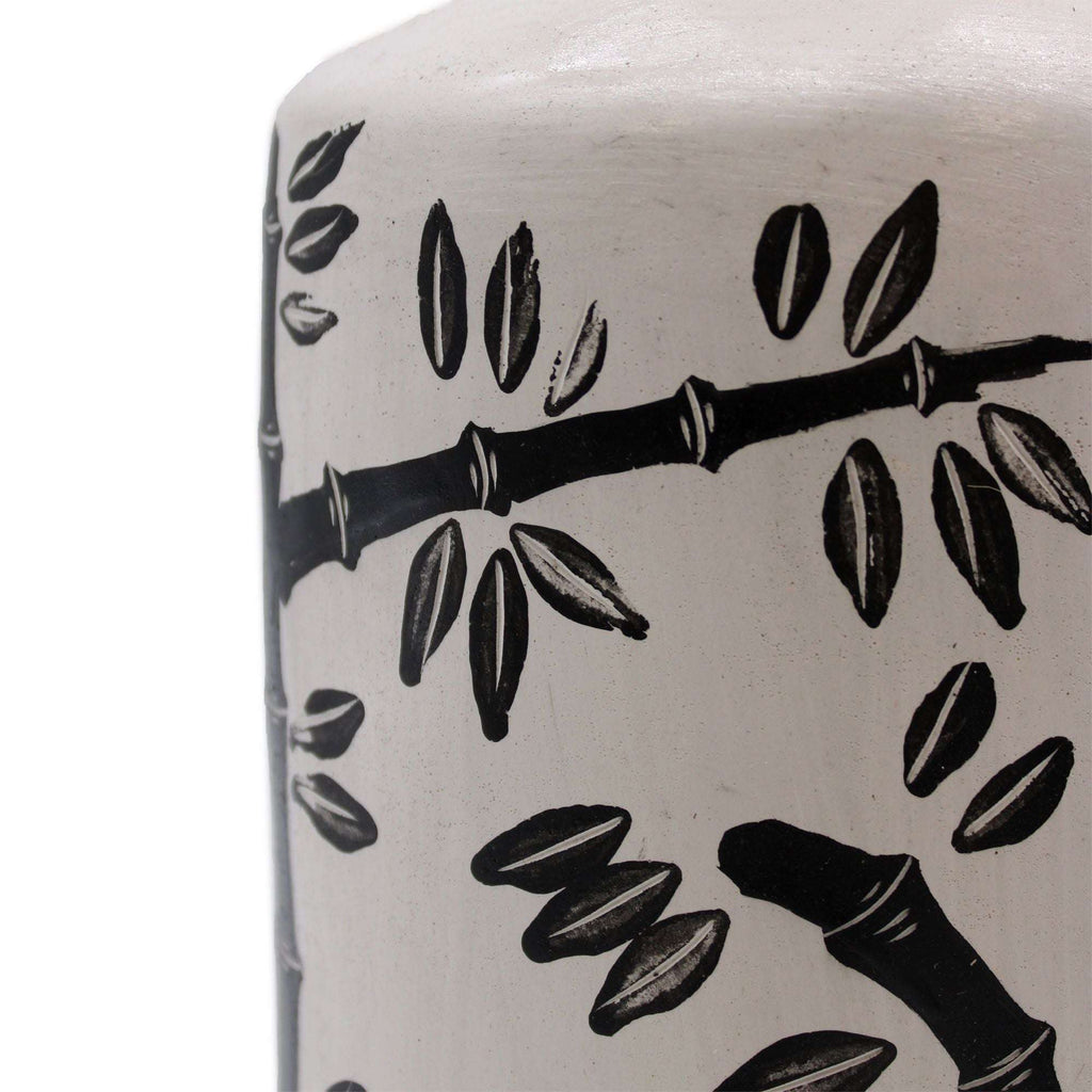 Bamboo Motif Straight Vase - Natural AW-Dropship