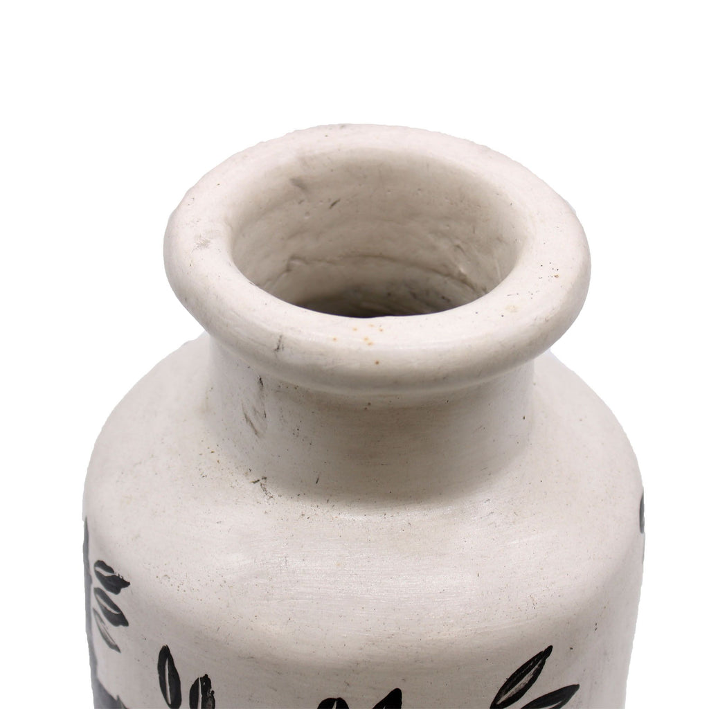 Bamboo Motif Straight Vase - Natural AW-Dropship