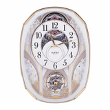 Widdop Motion Clock with intricate design and pendulum in elegant colour scheme for stylish decor