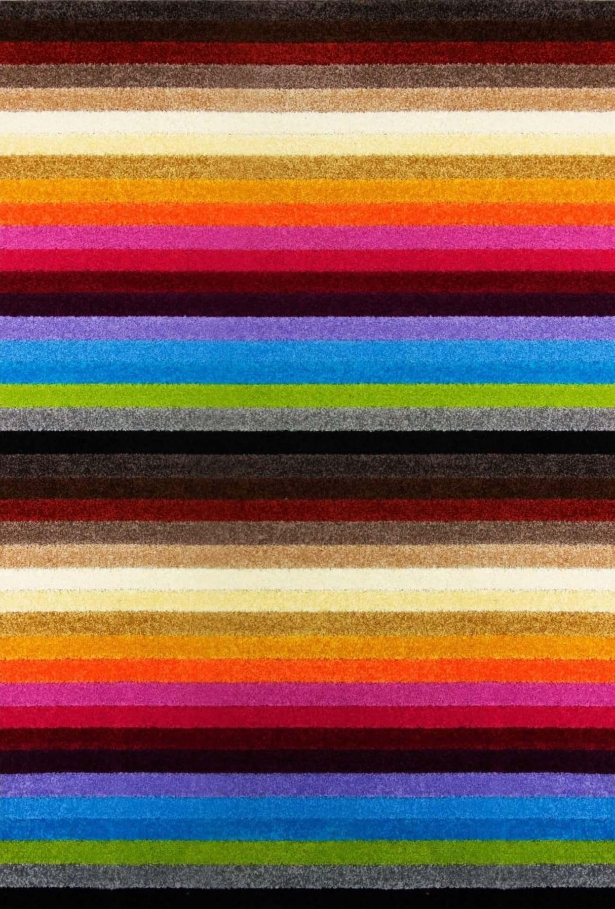 Vibrant multicolour rugs featuring bold stripes in various shades for stylish home decor