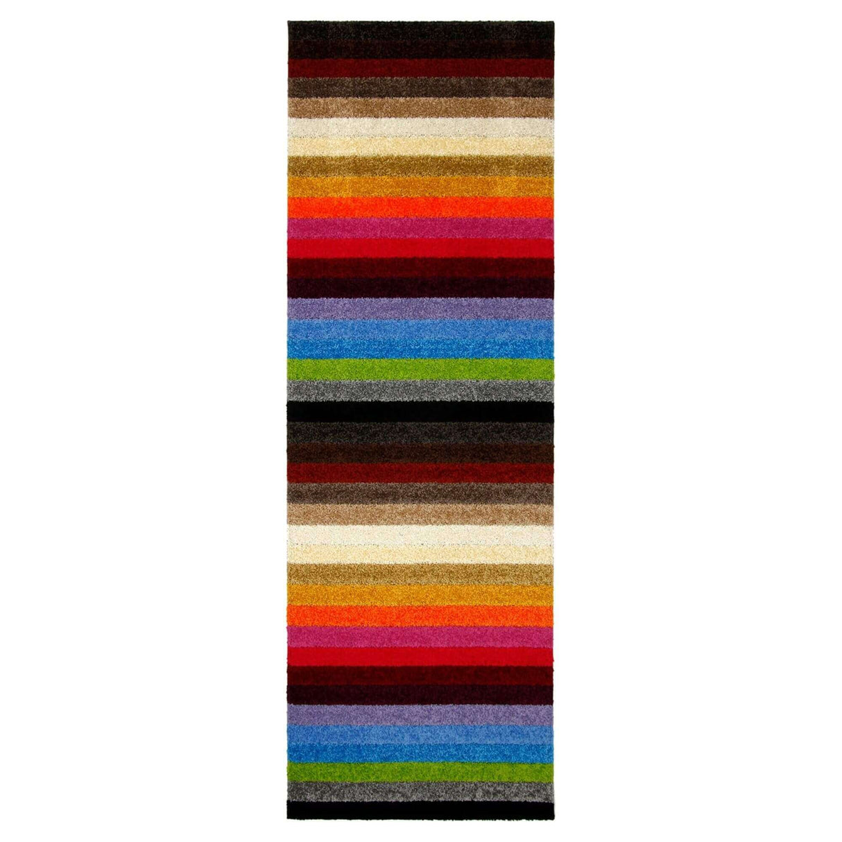 Colourful striped multicolour rugs adding a vibrant touch to your living space