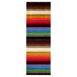 Colourful striped multicolour rugs adding a vibrant touch to your living space