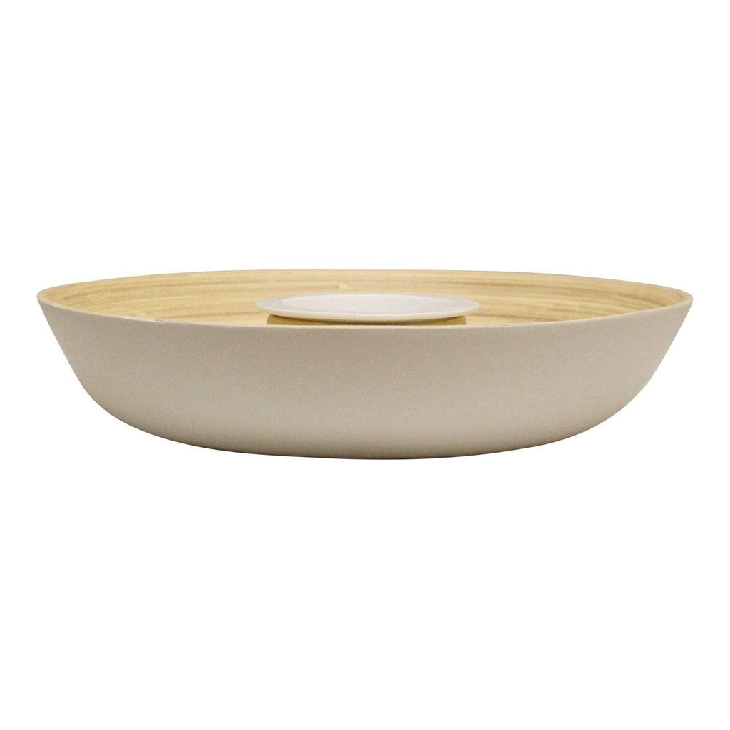 Natural Interiors Bamboo Chip and Dip Dish Geko Products