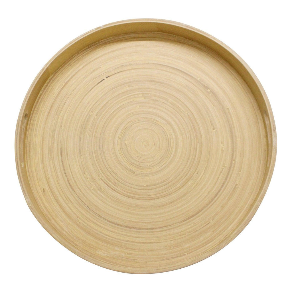 Natural Interiors Bamboo Serving Tray With Handles Geko Products