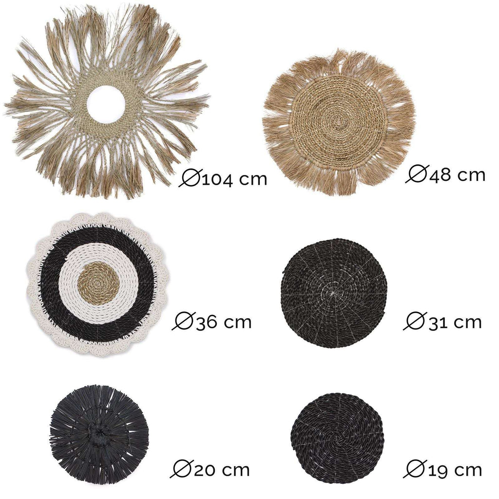 Set of Six Natural Wall Art - Abu-Abu Collection AW-Dropship