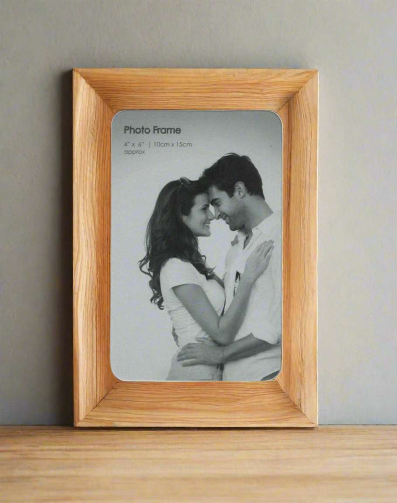 Natural Wood Box Style 4 X 6 Photo Frame Geko Products