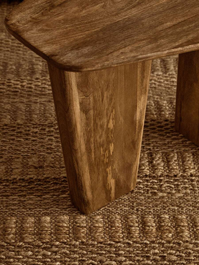 Walsa Natural Finish Mango Wood Coffee Table Orsina