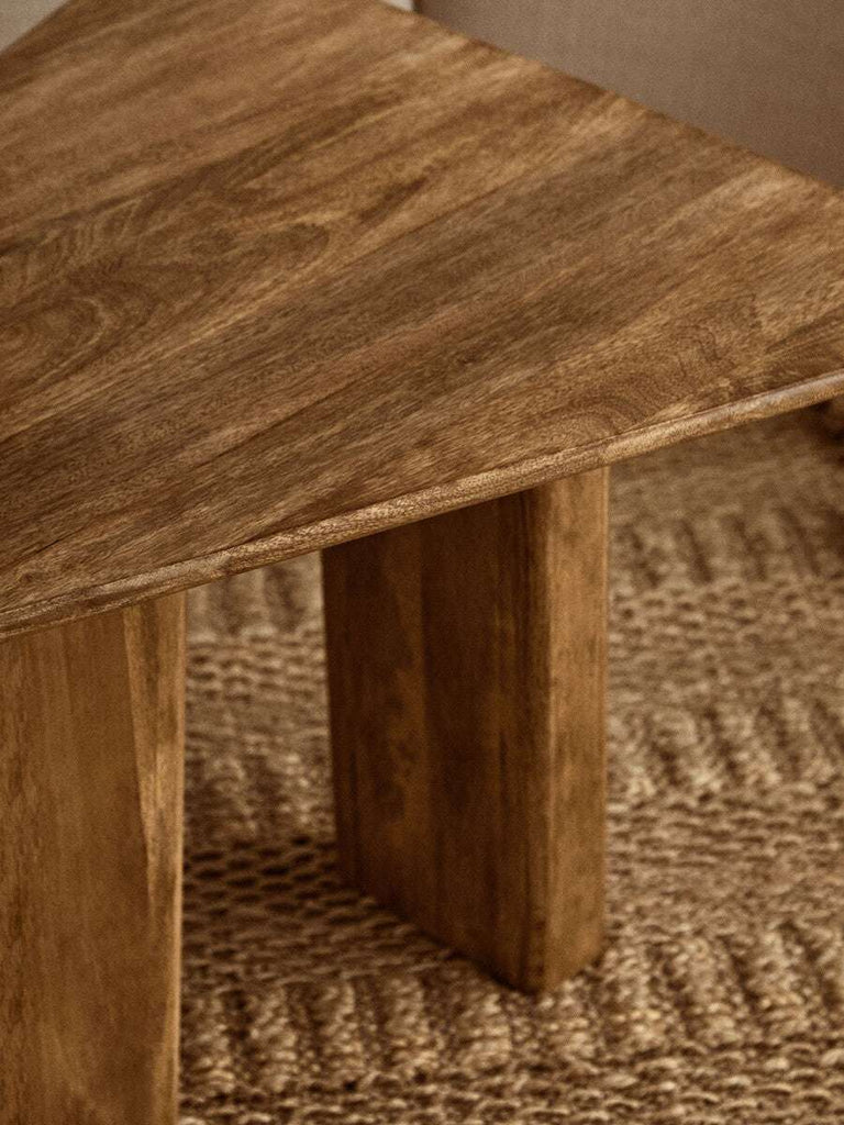 Walsa Natural Finish Mango Wood Coffee Table Orsina