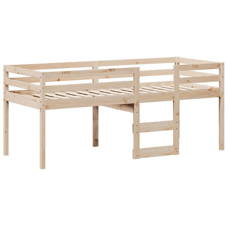 vidaXL High Sleeper Bed with Roof 80x200 cm Solid Wood Pine vidaXL