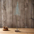Large Snowy Spindle Tree In Wood Log BROWN PLASTIC Shades 4 Seasons