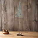 Large Snowy Spindle Tree In Wood Log BROWN PLASTIC Shades 4 Seasons