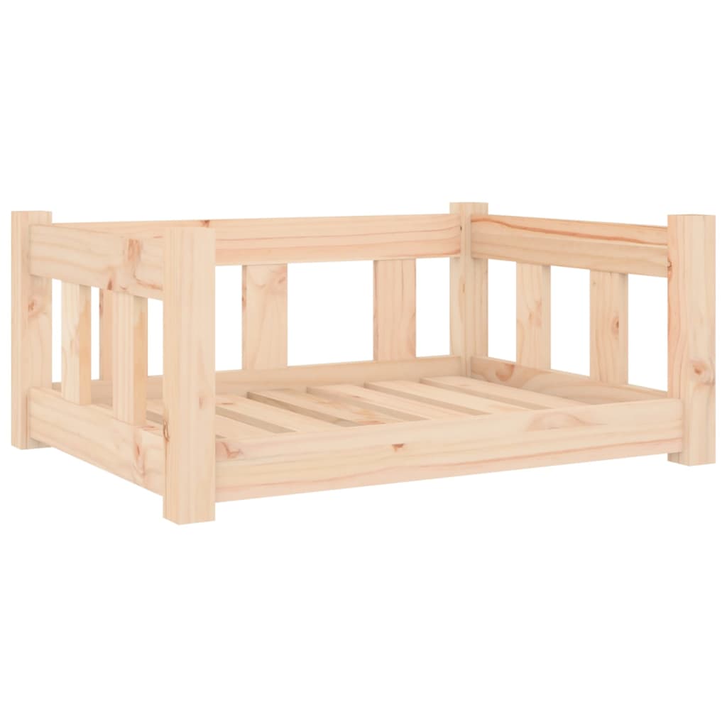 vidaXL Dog Bed 55.5x45.5x28 cm Solid Wood Pine vidaXL
