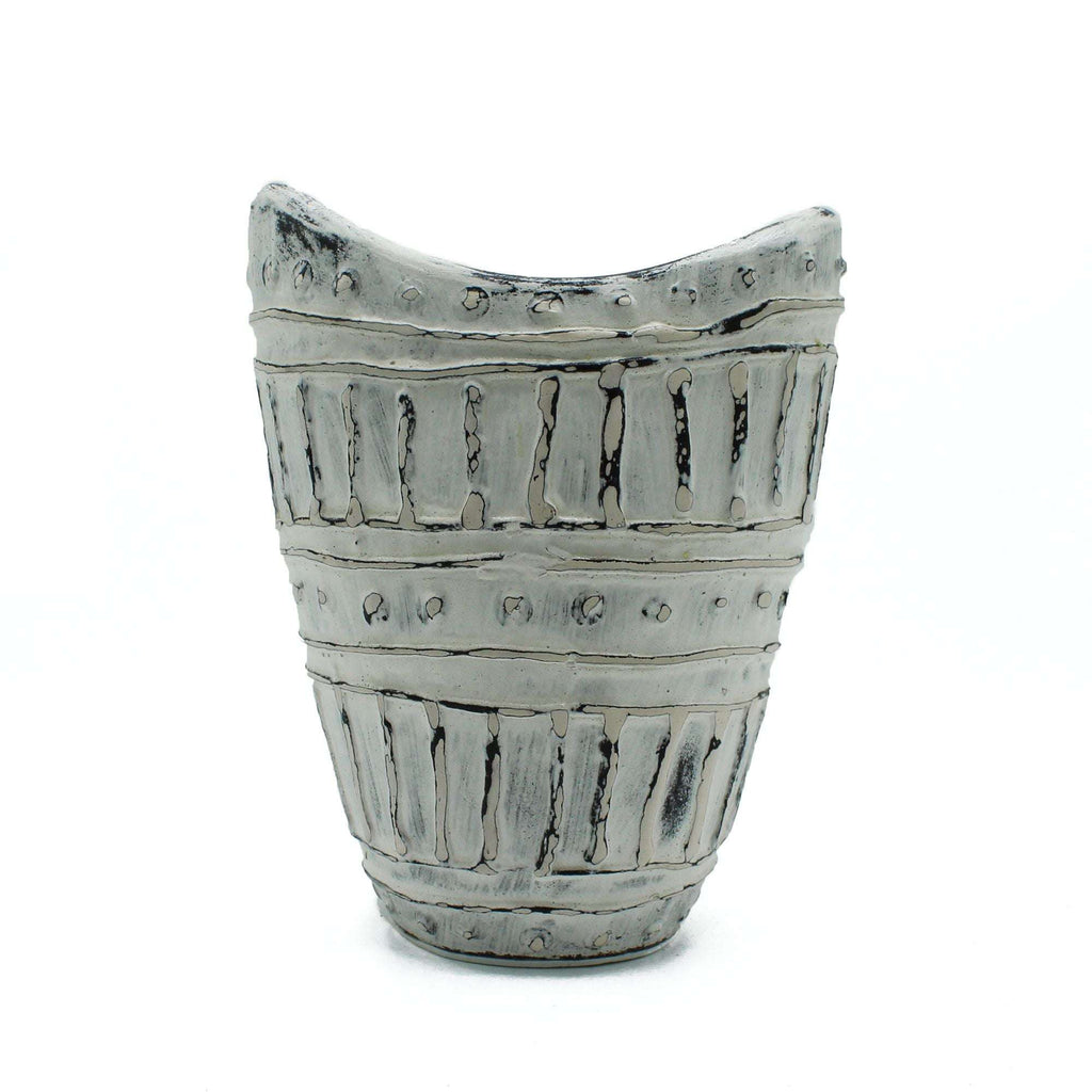Shades 4 Seasons Neck Shaped Vase - Balinese Ceramic Decor AW-Dropship