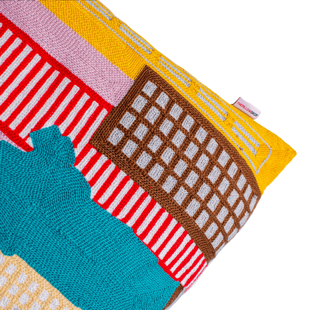 The Pillow Drop Needlepoint Cushion New York Design The Pillow Drop