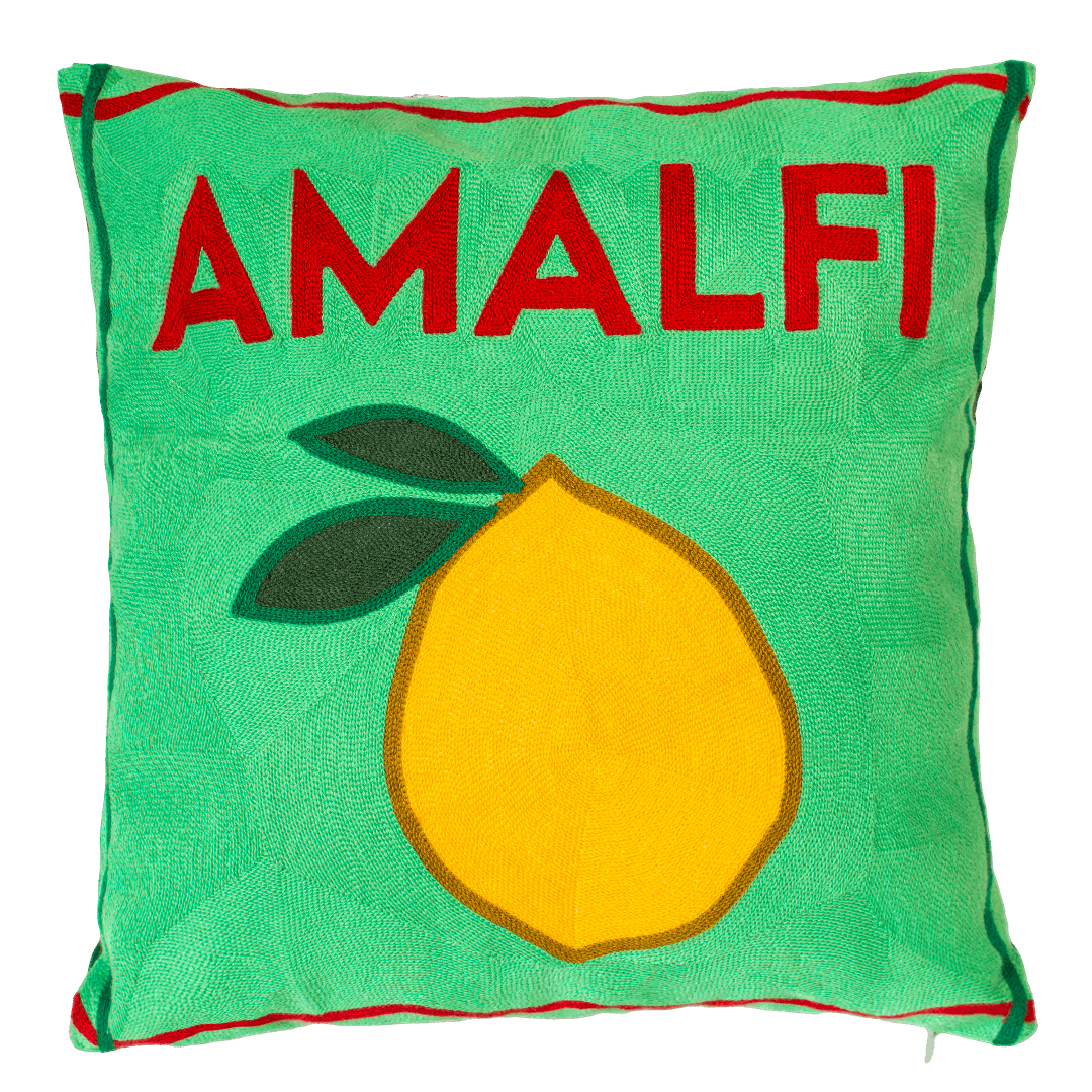 The Pillow Drop Amalfi Needlepoint Cushion - Stylish Decor The Pillow Drop