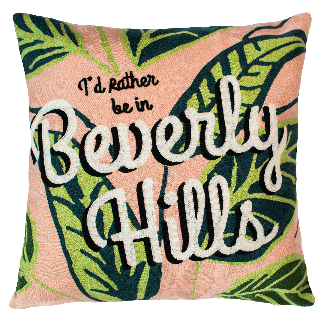 The Pillow Drop Needlepoint Cushion - Beverly Hills Design The Pillow Drop