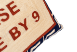 Please Leave By 9 Needlepoint Cushion The Pillow Drop