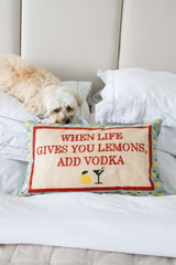 When Life Gives You Lemons Needlepoint Cushion The Pillow Drop