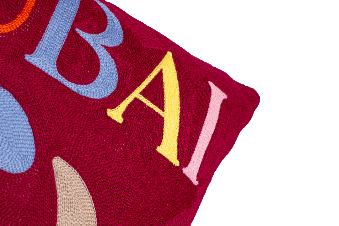 The Pillow Drop Needlepoint Cushion - Dubai Design The Pillow Drop