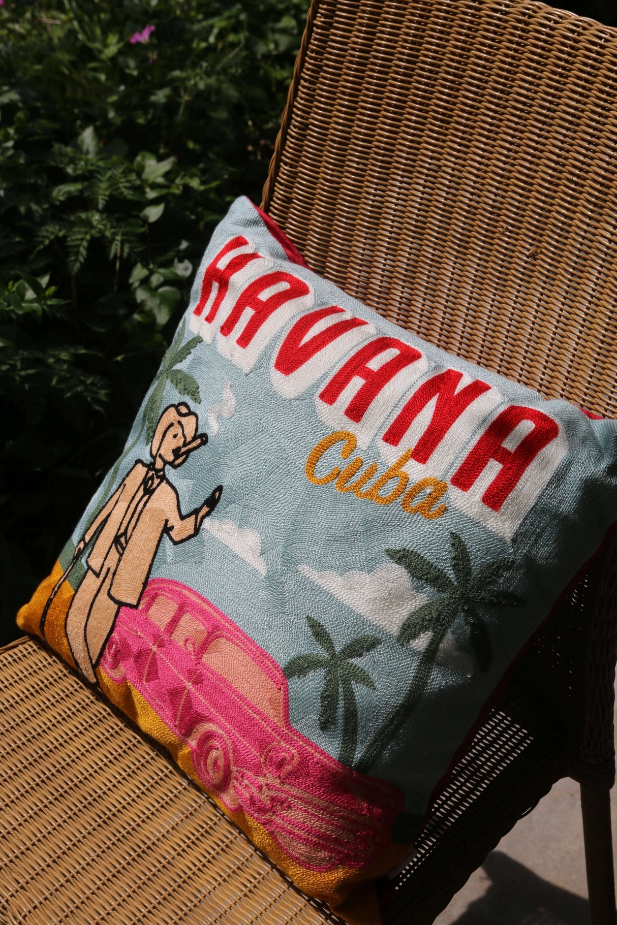 The Pillow Drop Needlepoint Cushion - Havana Design The Pillow Drop