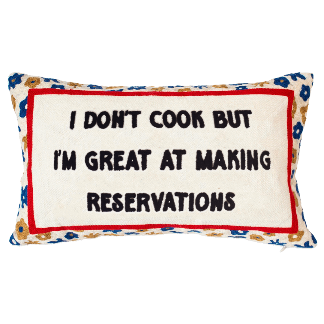 The Pillow Drop Needlepoint Cushion - Fun Quote Design The Pillow Drop