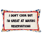 The Pillow Drop Needlepoint Cushion - Fun Quote Design The Pillow Drop