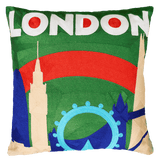 The Pillow Drop Needlepoint Cushion - London Design The Pillow Drop