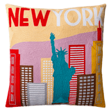 The Pillow Drop Needlepoint Cushion New York Design The Pillow Drop