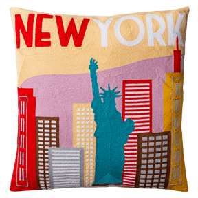 The Pillow Drop Needlepoint Cushion New York Design The Pillow Drop