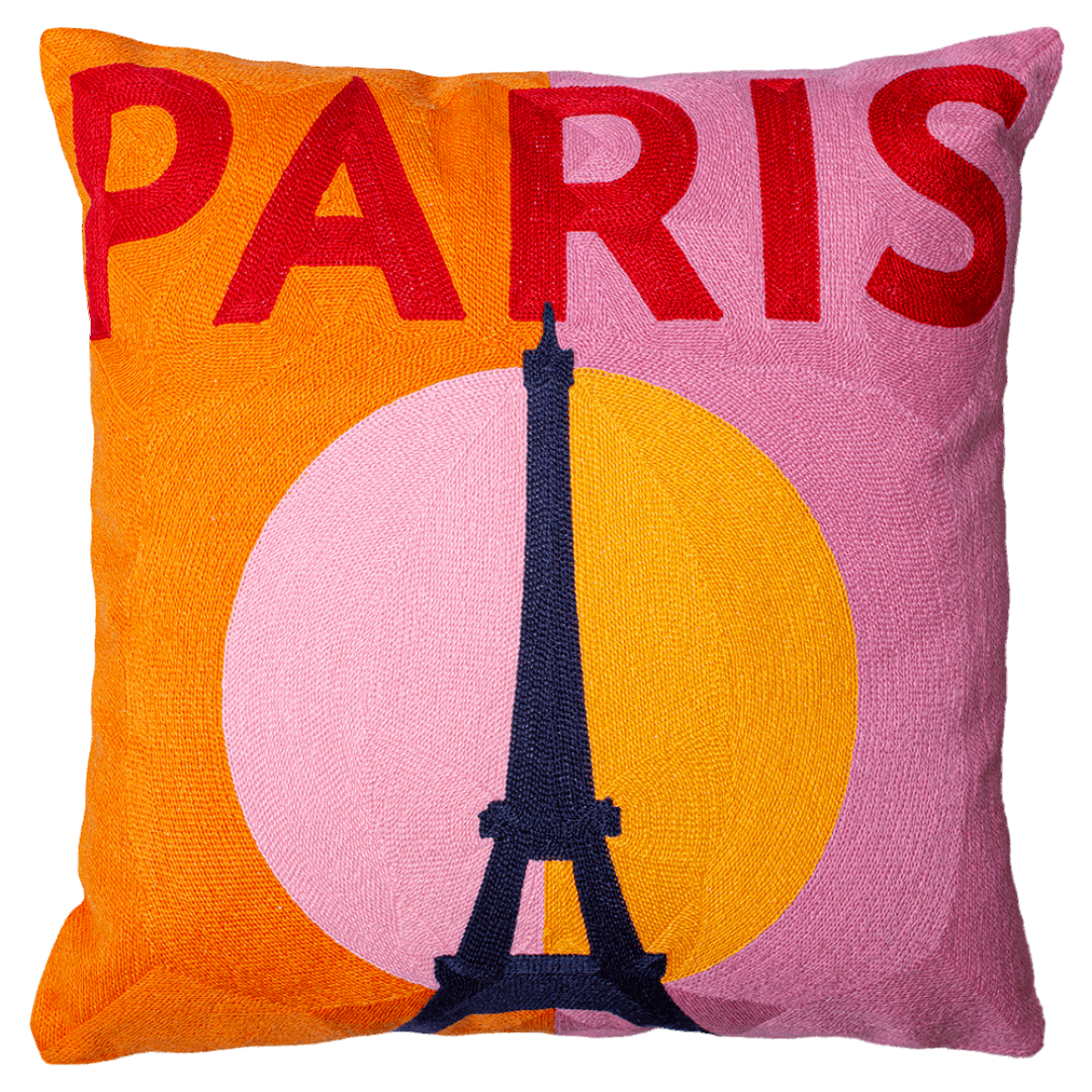 The Pillow Drop Paris Needlepoint Cushion - Stylish Home Decor The Pillow Drop