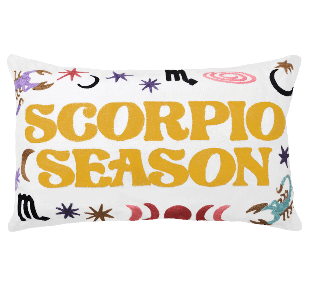 The Pillow Drop Needlepoint Cushion for Scorpio Design The Pillow Drop