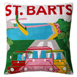 The Pillow Drop Needlepoint Cushion St.Barts Design The Pillow Drop