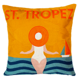 The Pillow Drop Needlepoint Cushion - St. Tropez Design The Pillow Drop
