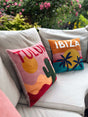 The Pillow Drop Needlepoint Cushion Tulum Design The Pillow Drop