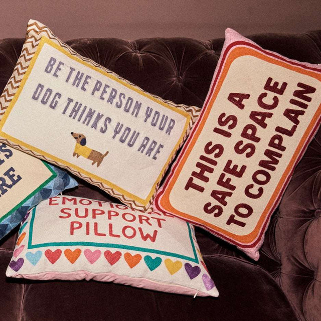 Be The Person Your Dog Thinks You Are Needlepoint Cushion The Pillow Drop