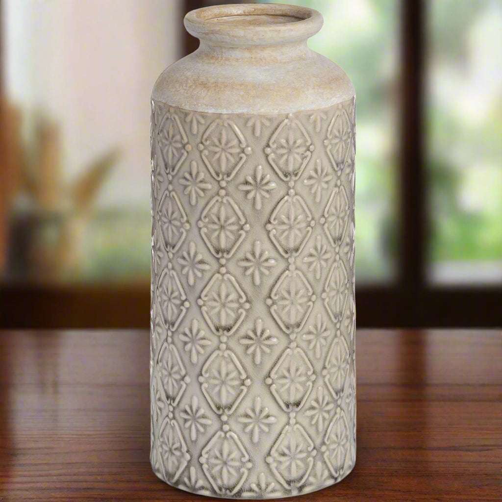 Shades 4 Seasons Nero Vase - Elegant Decorative Ceramic BEIGE CERAMIC Shades 4 Seasons