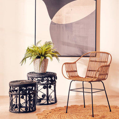 Orsina Nesting Tables in Black with Elegant Design, Perfect for Modern Living Spaces