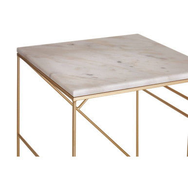 Avantis Marble Set Of 2 Square Nesting Tables Orsina