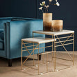 Avantis Marble Set Of 2 Square Nesting Tables Orsina
