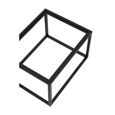 Elegant Orsina Nesting Tray Tables in Black Metal for Stylish Home Decor