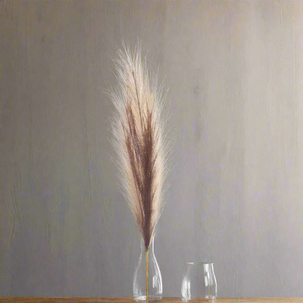 Shades 4 Seasons Pampas Grass Stem - Elegant Single Stem BROWN PLASTIC Shades 4 Seasons